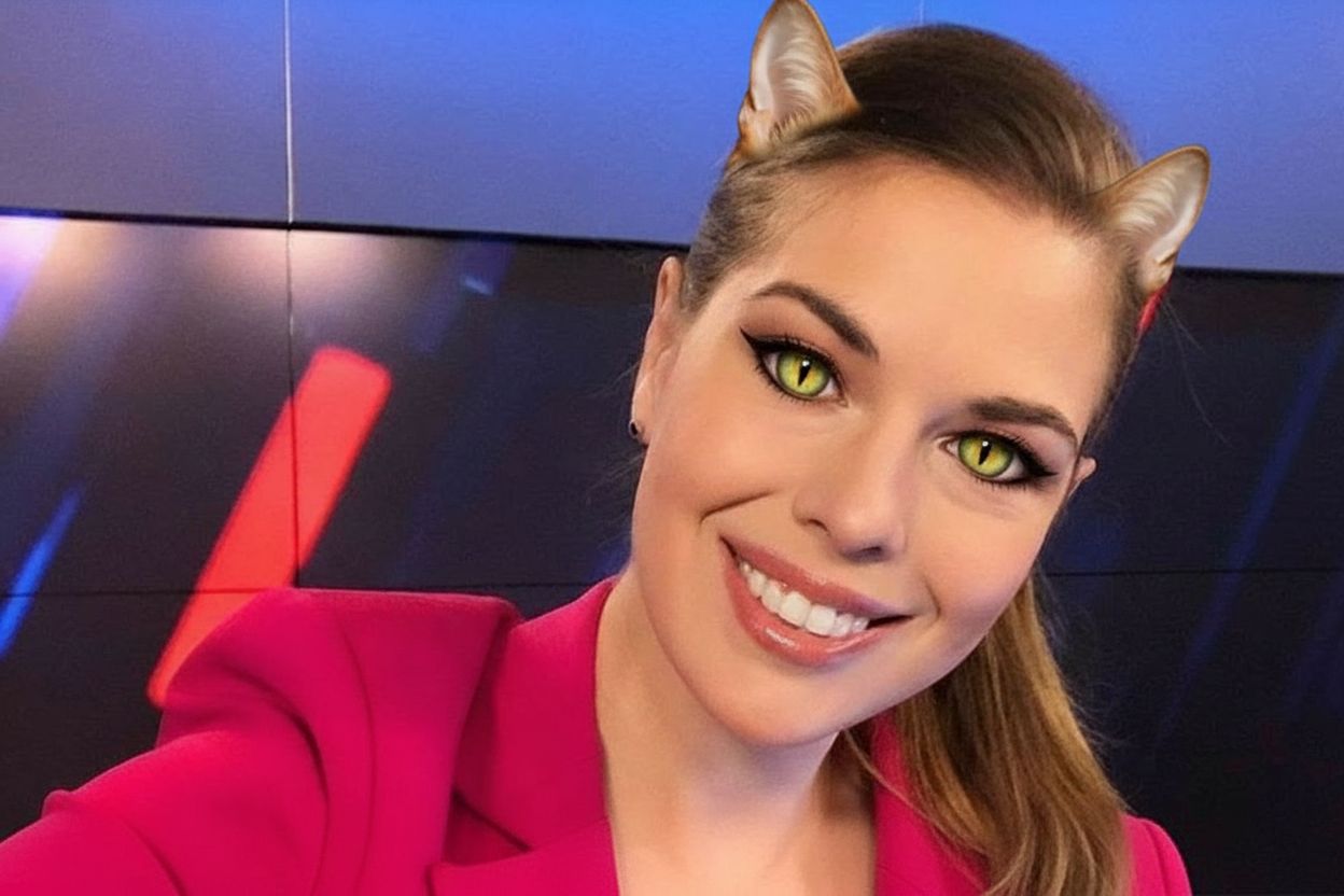 Фото телеведущей после редактирования